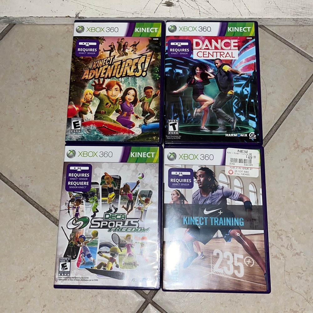 XBOX 360 Kinect Games Bundle